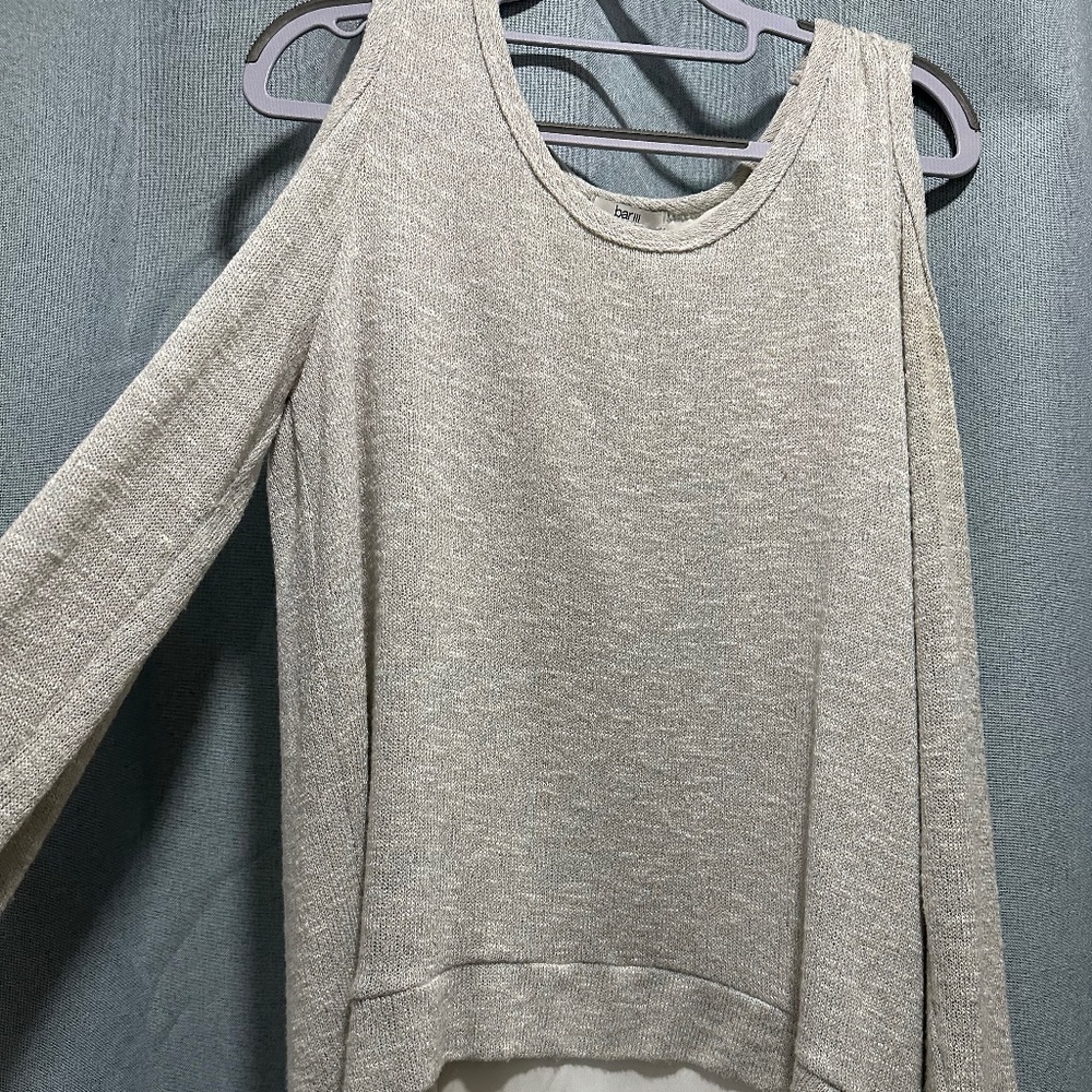 Cold shoulder sweater layers lol